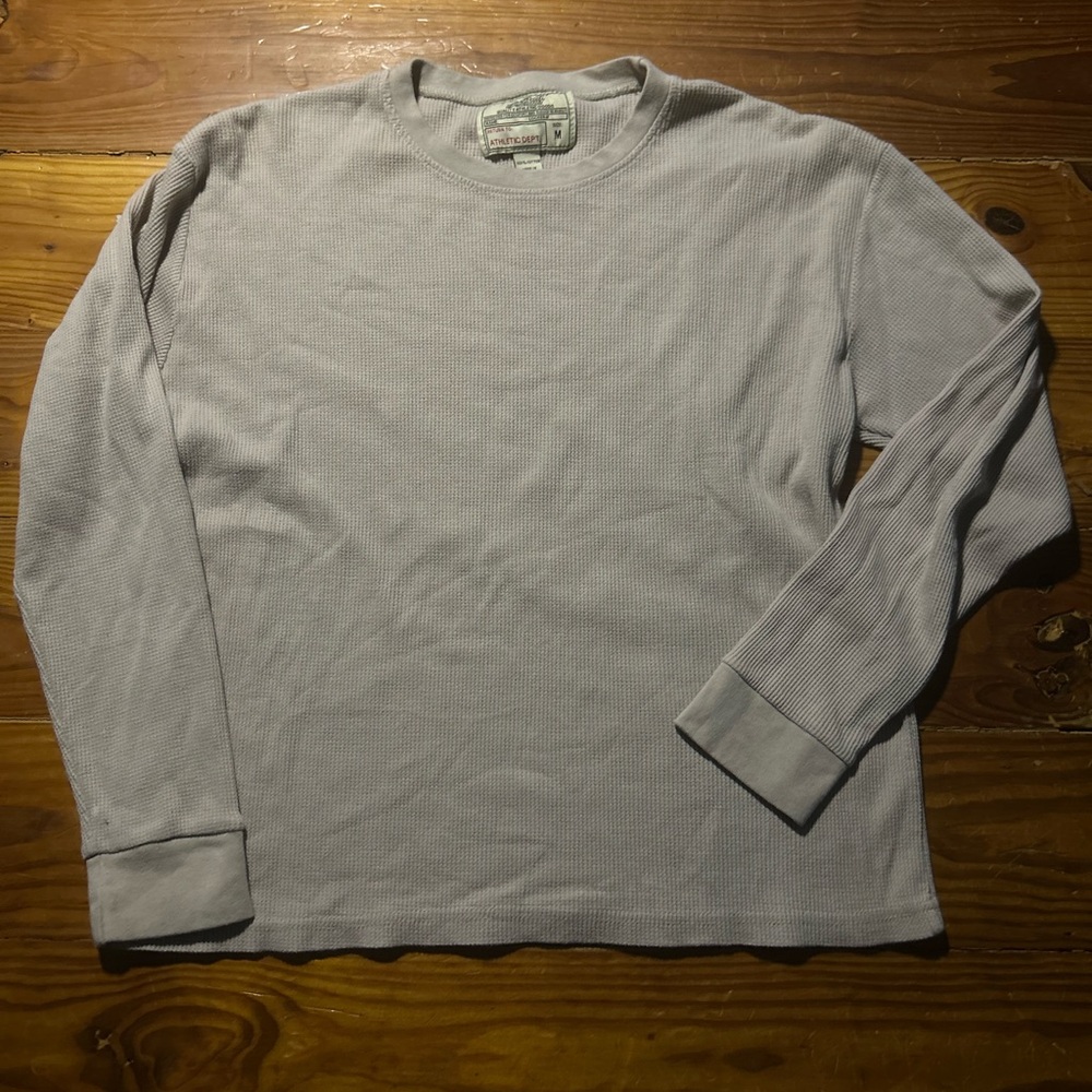 Vintage big ball sport long sleeve thermal mens